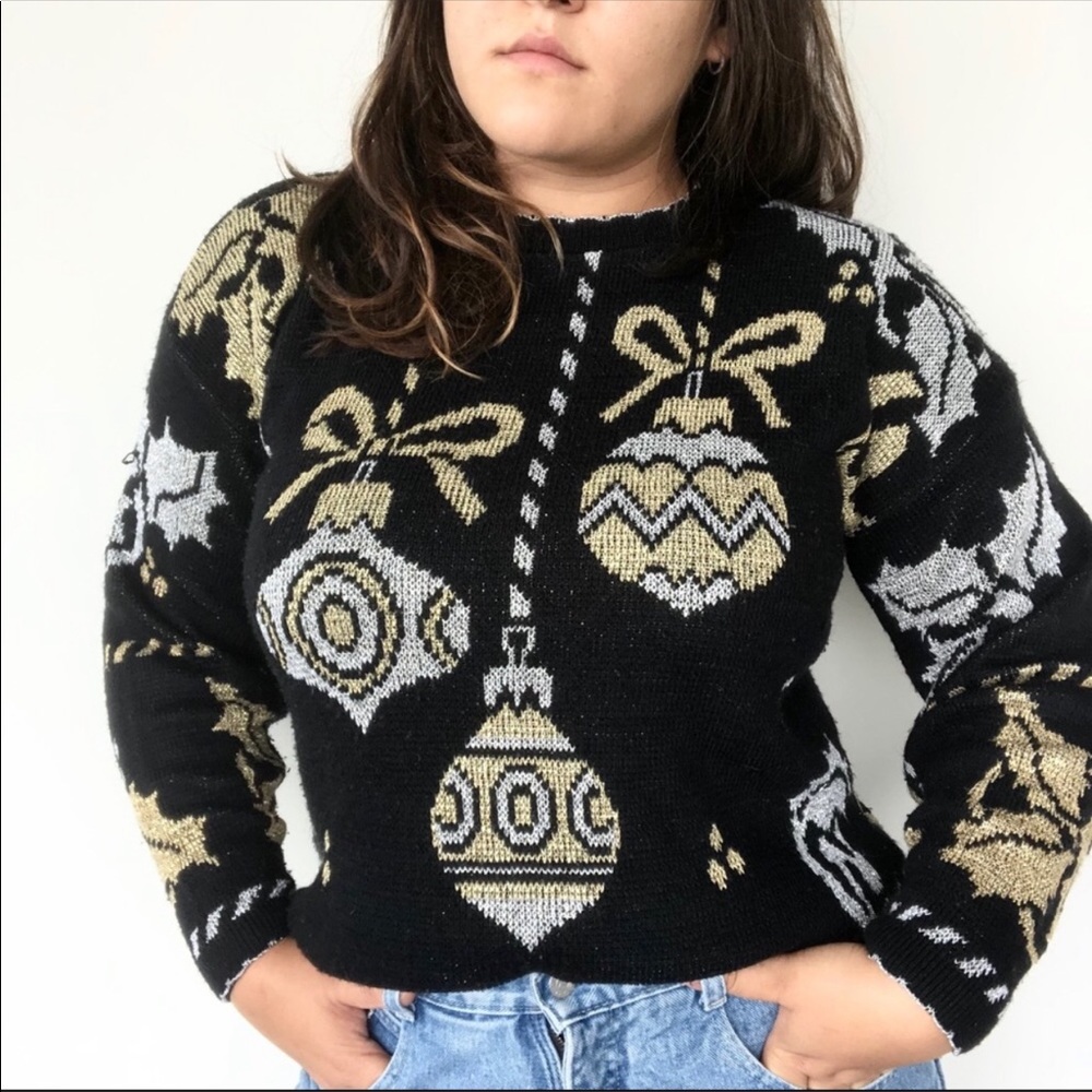 80s 90s ugly Christmas sweater ornaments